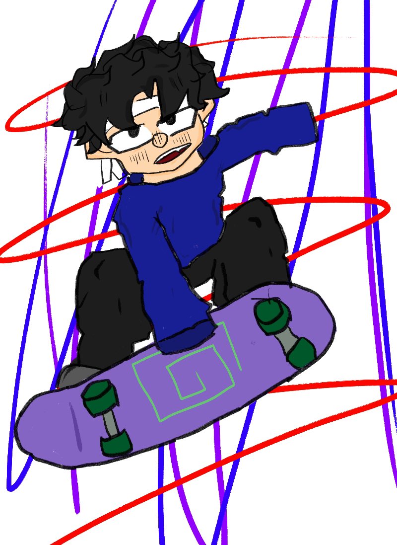 Pandatwtsupreme's tweet photo. Day 9 of drawing sapnap hntil he notices @sapnap @sapnapalt
This one is rlly late but the idea was last minute 😅
Skater Sapnap?
#sapnapfanart #sapnap #fanart #mcytfanart #art #pandastwt #flametwt #digitalart https://t.co/T3Ip5McddS