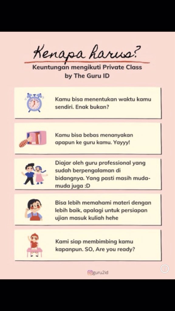 itskerels's tweet photo. @txtdaricoachy Ijin Share
Open Les Private untuk UN, SBMPTN, Pelajaran Reguler Sekolah.
Mapel: Matematika, Fisika, Kimia, Bahasa Inggris, Calistung.
Metode pembelajaran: Online / Offline.
Pengajar profesional (mengajar OSN, SBMPTN, UN, Ujian masuk kampus)
Minat? DM ya / WA: 08161483330😍✨ https://t.co/lHLetUHN9D