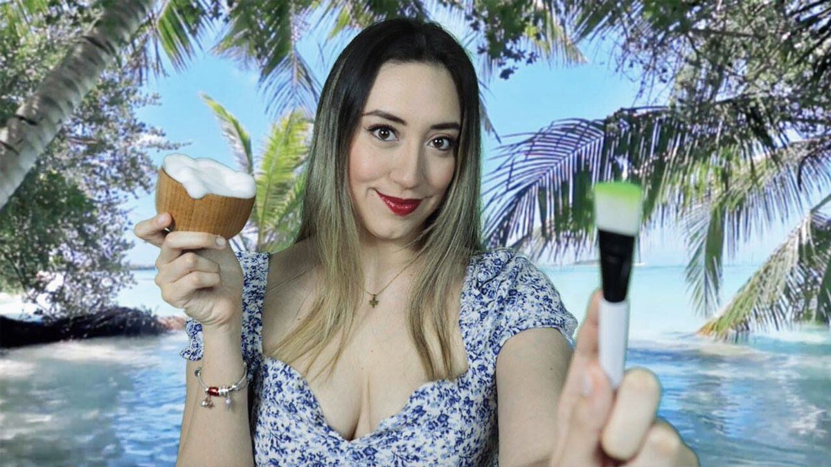 argelyasmr's tweet photo. Acompáñame en la playa mientras te hago una limpieza facial con masajes y muchos sonidos relajantes 🏝✨ LINK: https://t.co/fF2ac5KX97

#asmr #asmrvideo #beach #relax #ASMR #asmrsounds #viral https://t.co/MY7hlVxUwd