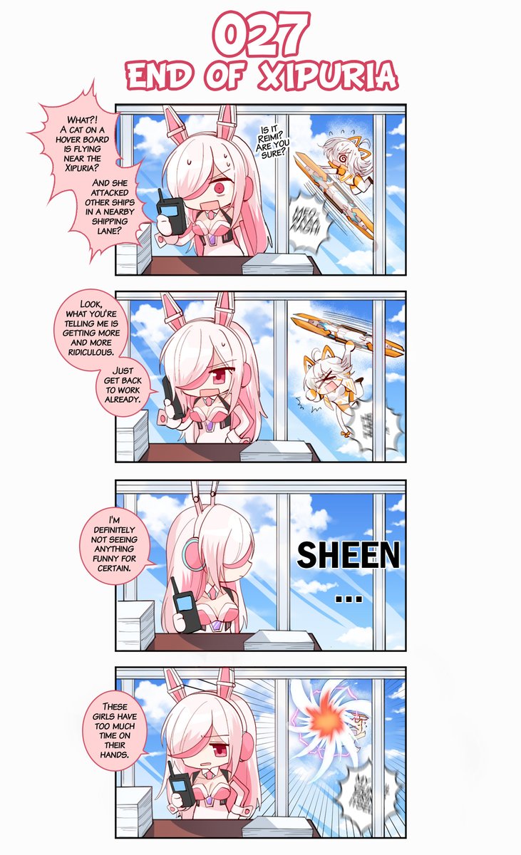 [Aozora No Xipuria] 4-Koma comic | Absentee Admiral—— Akane received an ...
