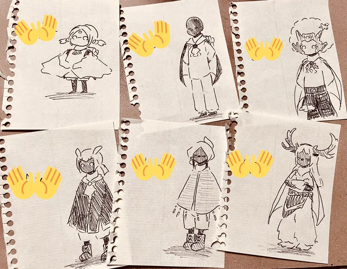 よく深夜に遊んでもらうフレさん達を描きました(*'╰╯`๓)♬
ボールペン楽しい… 