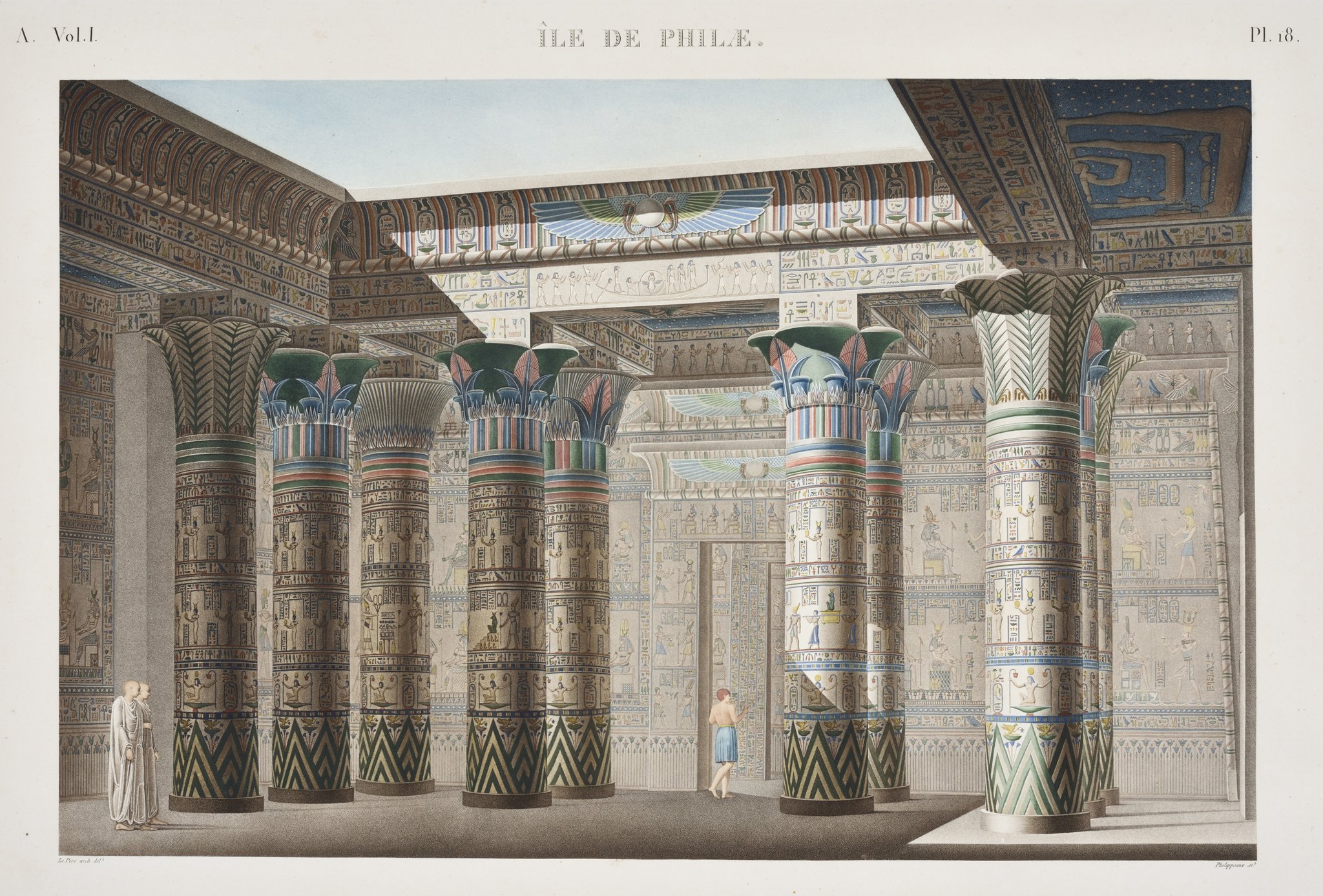 町田市立国際版画美術館 町田市公式 映える風景 を探して展 作品紹介 エジプト誌 はナポレオンのエジプト遠征を記録した書物 1809 28刊 学者 画家など160名超の調査団員が同行しました 3000点以上の図版が掲載されています 図版は