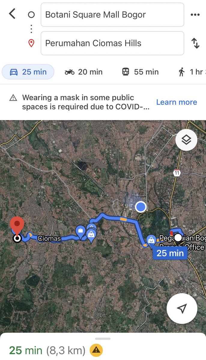 Untuk yang sering ke luar Bogor, bisa melalui akses jalan tol Jagorawi. 

Dari lokasi kami ke pintu tol sekitar 8 km saja! Dapat ditempuh sekitar 25 menit.