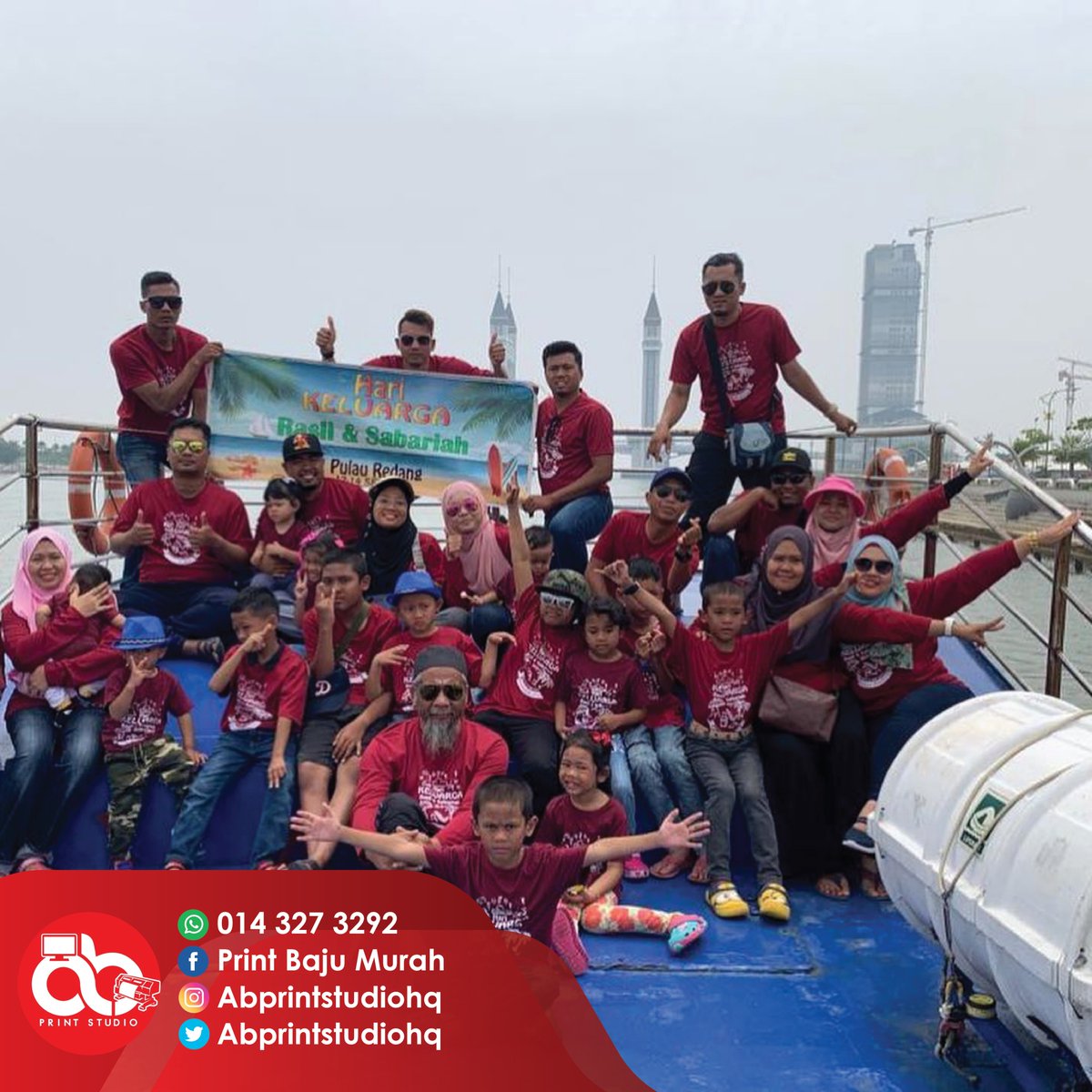 abprintstudio's tweet image. Nak buat baju birthday, Family day , Rewang , Company, Bengkel, Konvoi, Baju Group dll boleh pm kami Smiling face with smiling eyes

Klik LINK di bawah untuk tempah sekarang !!
linktr.ee/abprintstudio