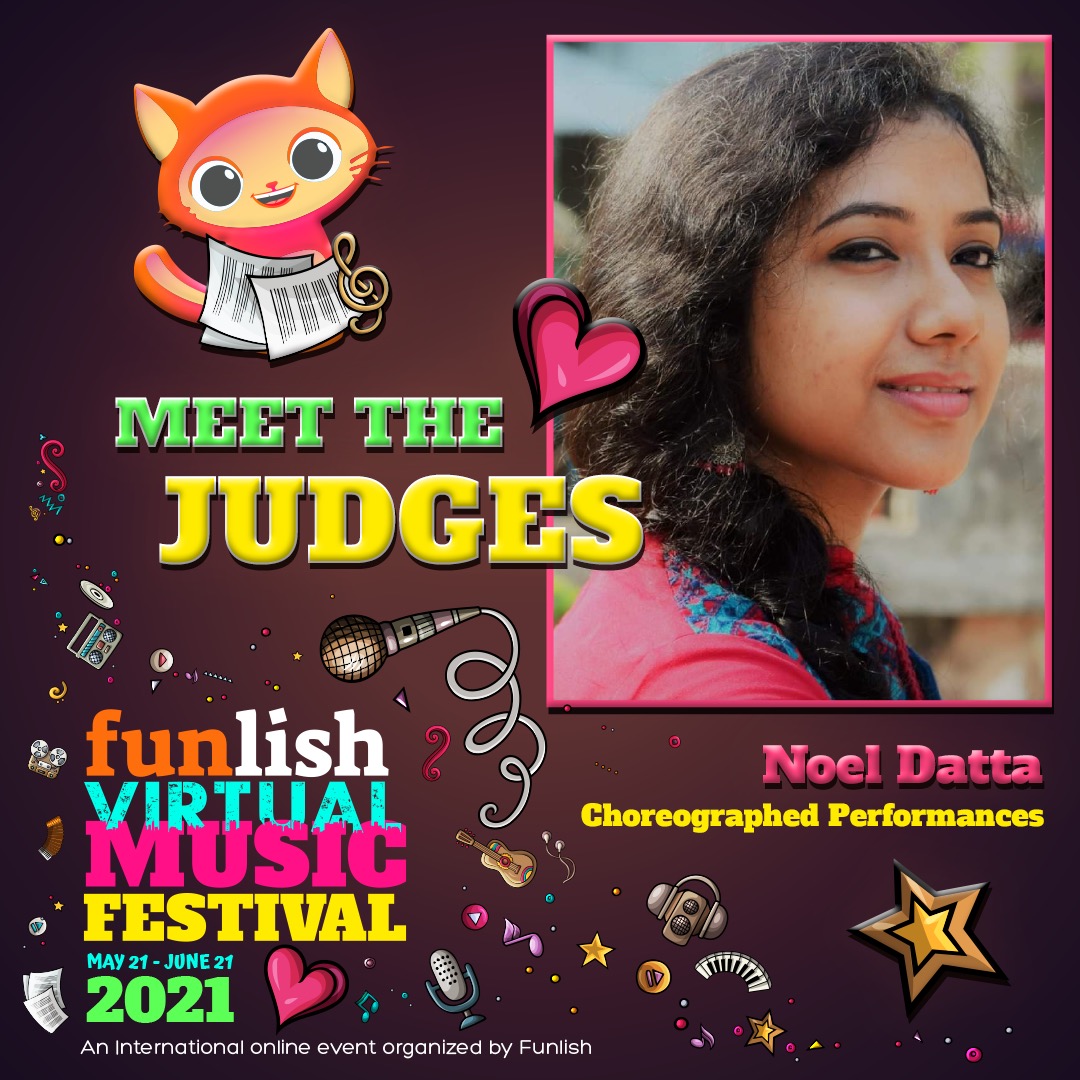 Meet the judge of Week 2 (Choreographed Performances) of Funlish Virtual Music Festival - 
Ms. Noel Datta

Click here to know more about her:-
facebook.com/21938240822233…

#funlish #funwithenglish #funlishvirtualmusicfestival #fmvf