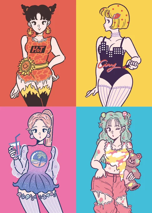 サマーガール描いてた☀️
 #みなさん去年の今頃はどんな絵描いてましたか 