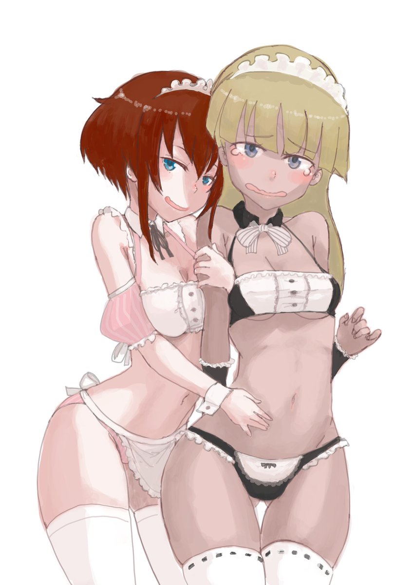 「ねーねーターイチョー、ココ、触ってみるといいっス。
スベスベ〜っスよ!」
「かかかカナガタスグミィ…」

#アリスギアお絵かき 