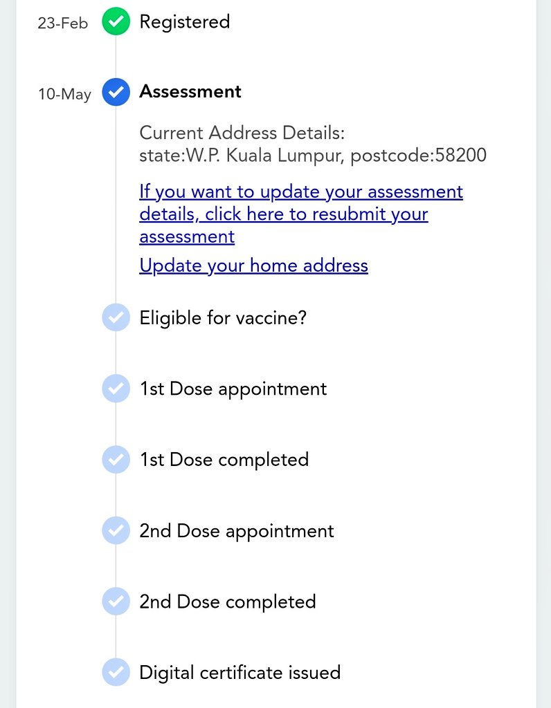 choyshaowei's tweet photo. @JKJAVMY 
Me and my brother status get confirmation with Terima Kasih while registration, but STILL PENDING?

Same house same IP, but those fail to get Terima Kasih ALL get vaccination appointment?

What a logic?
Kalau x boleh handle, invitelah kita yang experienced. https://t.co/ZNIpUVbTE0