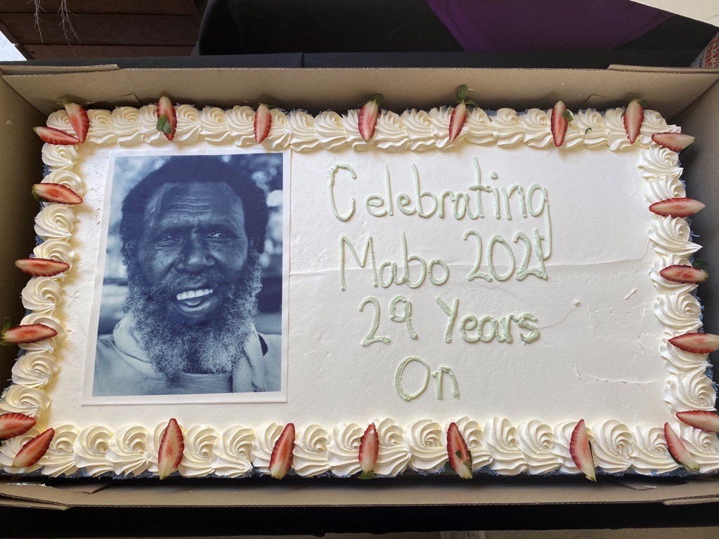 LegalAidQld's tweet photo. Edwina from our Community Legal Education team was at Southside Mabo Promotion Day today which celebrates Torres Strait Islander culture, identity & Eddie Mabo's achievements. Here is Edwina (left) with Matilda Bani (right) who organised the event. #LAQFirstNations #legalaidqld https://t.co/xdu5PbFyA5