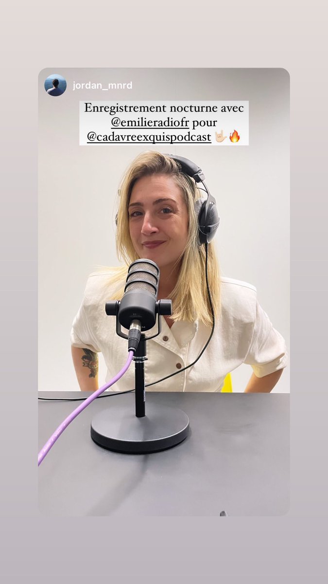On s’est couchés tard un soir d’école mais c’était cool ;) Merci <a href="/jordan_mnrd/">Jordan Meynard</a> pour l’invitation #CadavreExquis #podcast