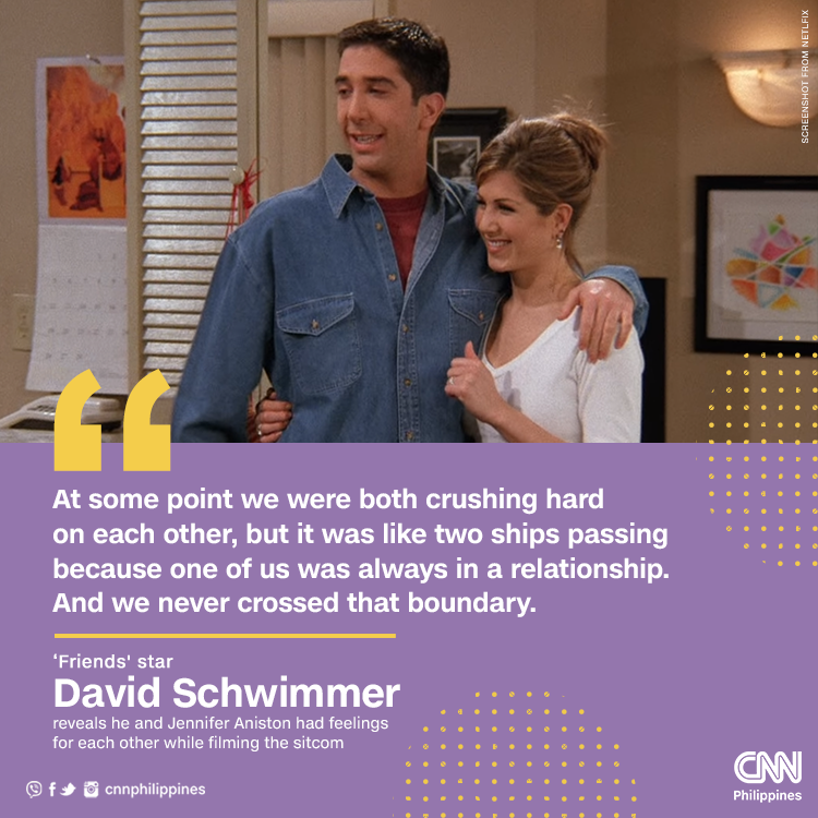 Cnn Philippines On Twitter Ross And Rachel In Real Life David Schwimmer And Jennifer Aniston Say They Were Always Dating Other People While Filming Friends And Never Acted On Their Feelings