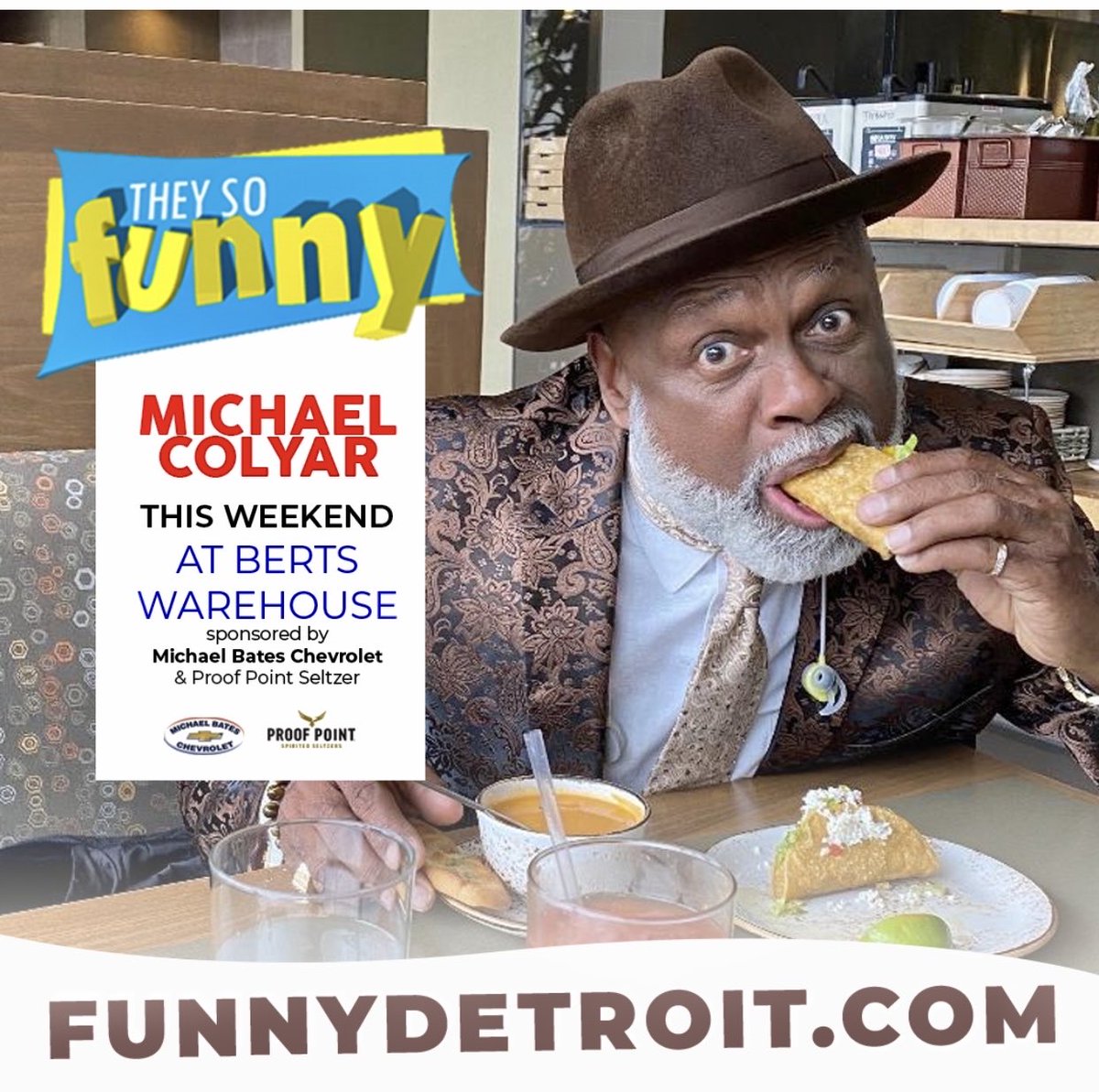 Tweet Everybody you know. Tell ‘em they have got’s to go. To this Stupid Funny Comedy Show. Watch this Master do his Comedy Flow. And if you think you’re really Hip, then Detroit,come out and let then gaze your Drip. We know Motown knows how to keep it Flip.