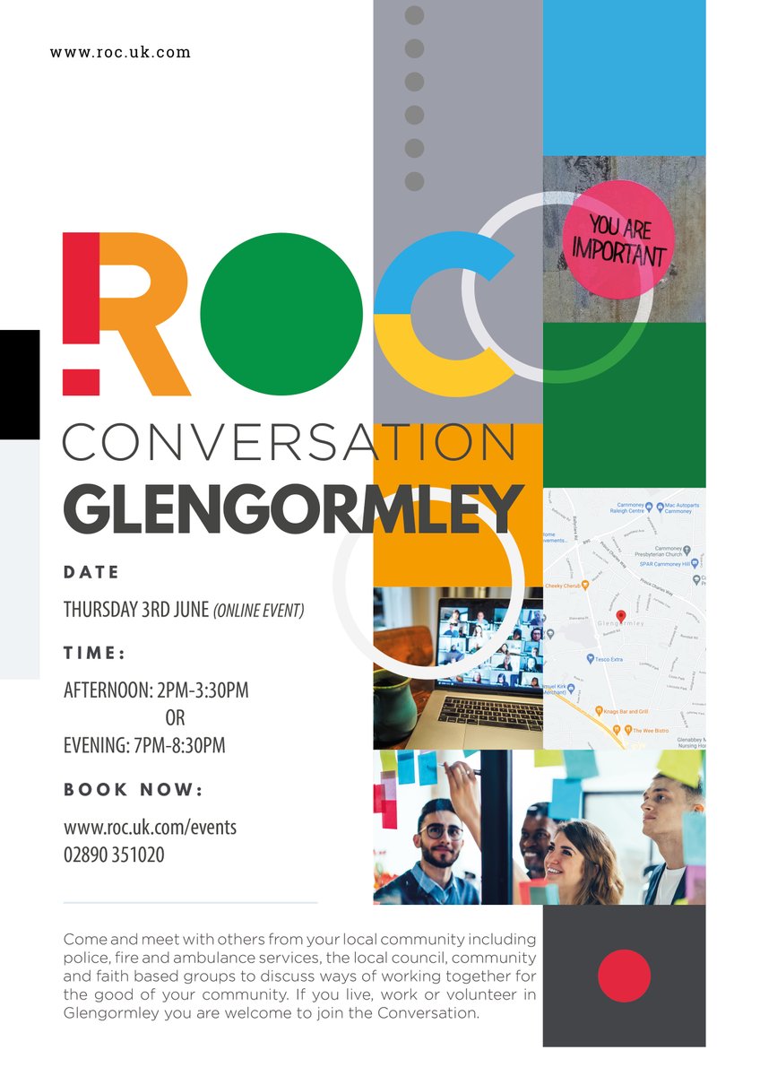 ROC_NI's tweet photo. 5 days to the #Glengormley ROC Conversation.
Break-out Rm Showcase-Health &amp; Wellbeing. 👨‍⚕️🚑🩺

The health &amp; wellbeing of all members of our communities is important. Join us on 3rd June as we identify health issues &amp; explore how we can work together for a healthy community https://t.co/EZuWH3B26O