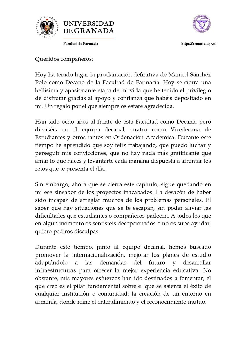 Facultad de Farmacia tweet media