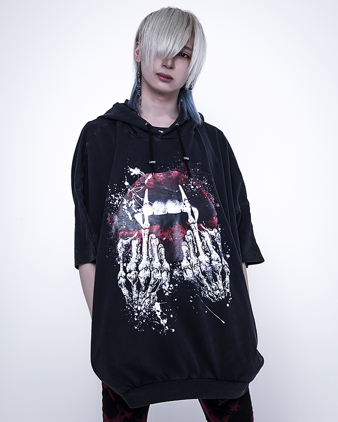 CIVARIZE / Bias ファー付クラッシュベロアフリンジパーカー 44