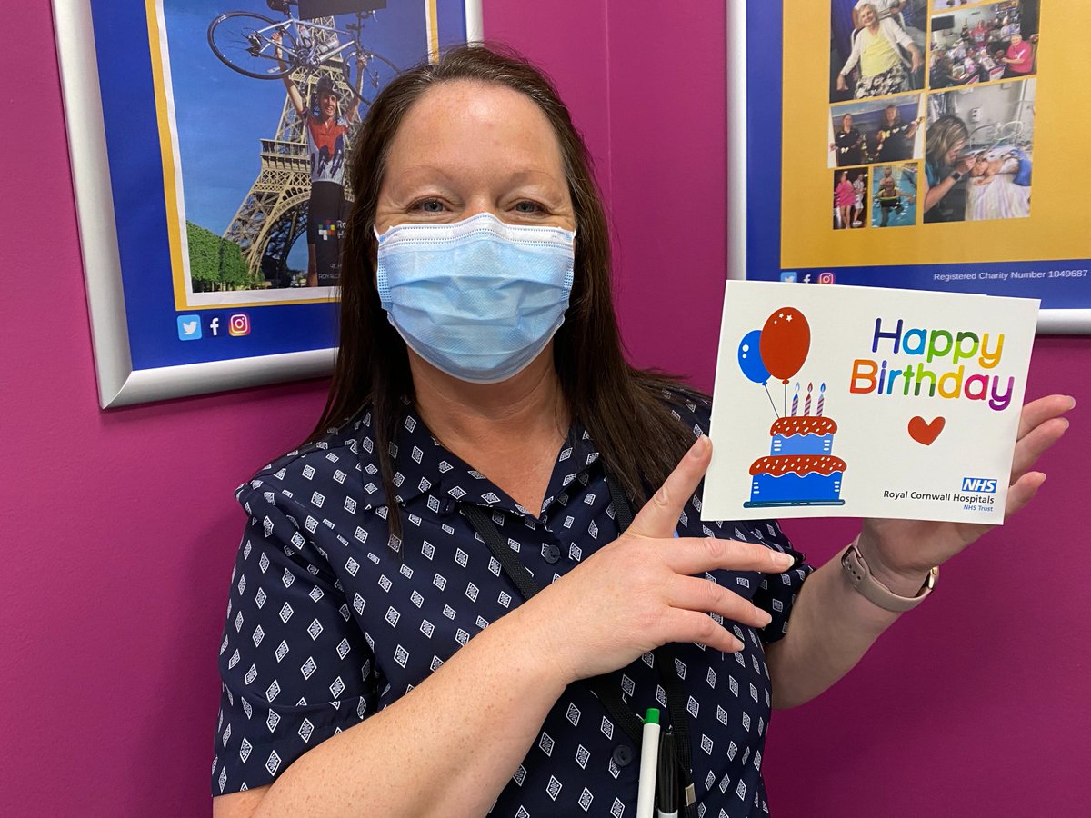 RCHTCharity's tweet photo. We love it when a plan comes together... Julie Gray, Ward Clerk from Coronary Care Unit had an idea - birthday cards for inpatients to help them feel special.

We made it happen! Cards will be heading out to inpatient wards in the next week. Thanks Julie, great idea! #OneTeam https://t.co/yCLGwzfnON