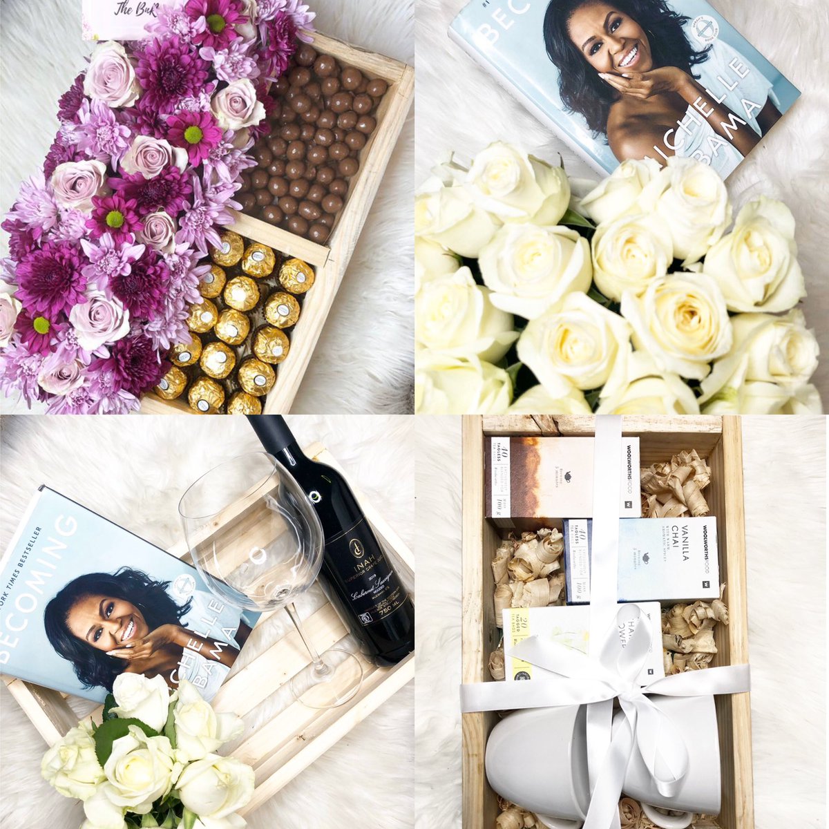 TheBnRBotswana's tweet photo. Hi,we’re the BnR Botswana we make custom corporate and individual packages. Kindly share&support.
Quad Box: P595
Letter Box:P670
Choc trio:P395
Ferrero Trio:P410
Mixed flower trio:P600
Jumbo Rose box+book:P630-700
Book+Wine+roses...P600-750
Tea lovers:P370
Call/app 73913377 https://t.co/WLCWQeXIDE