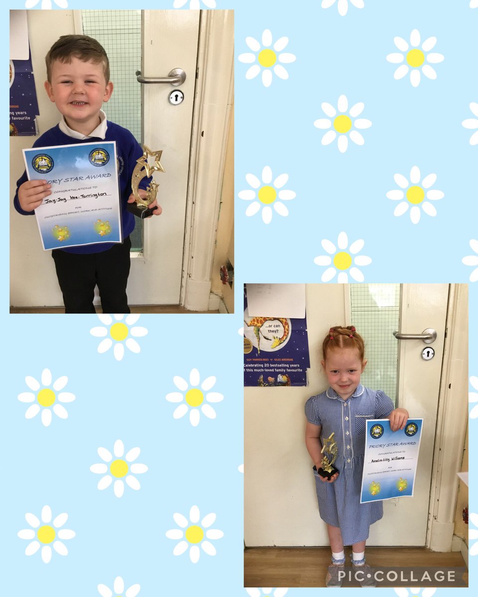 Well done Jay-Jay and Amelia-Lilly for receiving the Star Award this term.