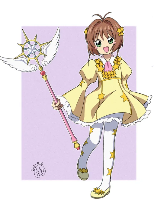 久しぶりでさくらちゃんを描いた 