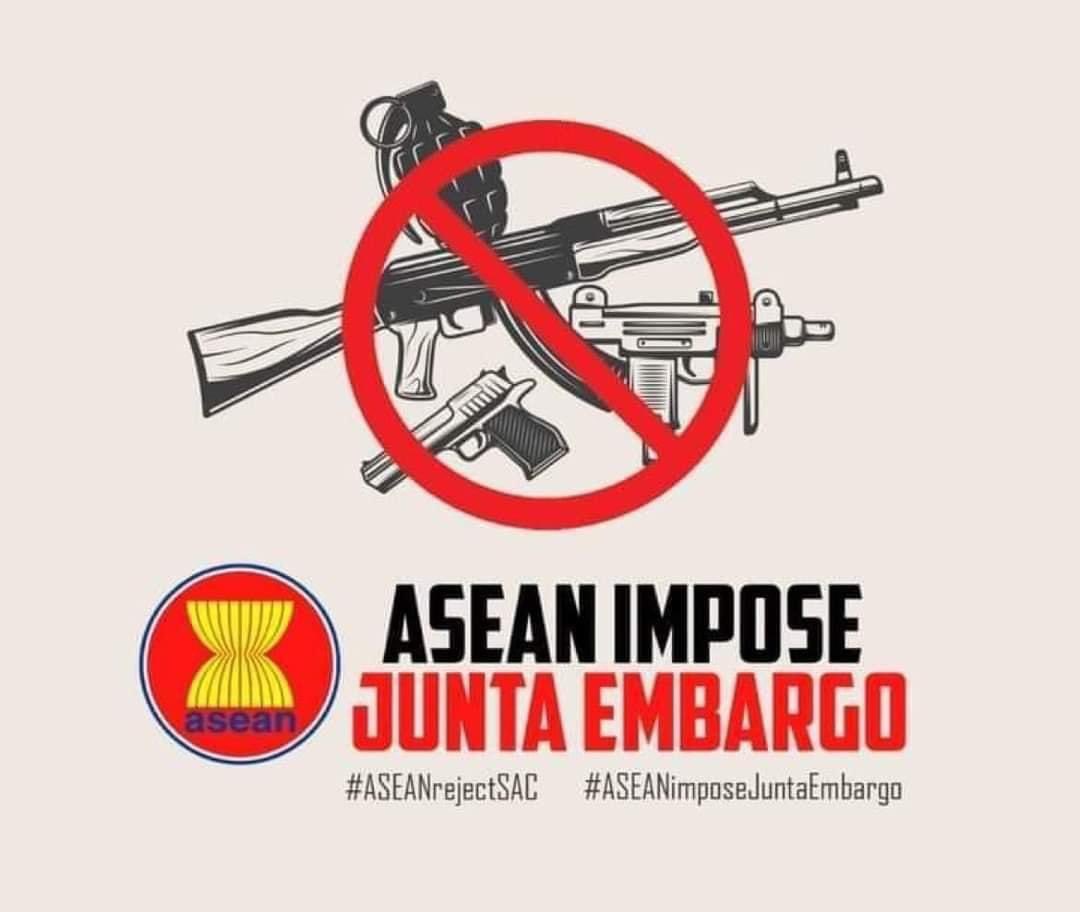 NgweChi2's tweet photo. #ASEANrejectSAC
#ASEANimposeJuntaEmbargo #WhatsHappeningInMyanmar https://t.co/K2vXfpEiPZ