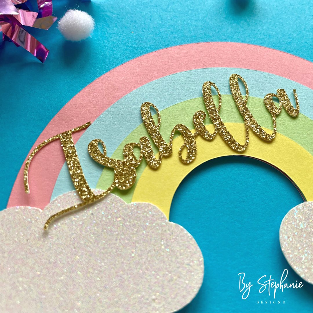 byStephanieUK's tweet photo. Personalised Rainbow Cake Topper just launched over on my Etsy Shop 🌈🎉🥳 https://t.co/ijv4ysFnsj #cake #etsyshop #FridayMotivation #rainbow #shopsmall #SmallBizFridayUK https://t.co/8XXOJJa5Ll
