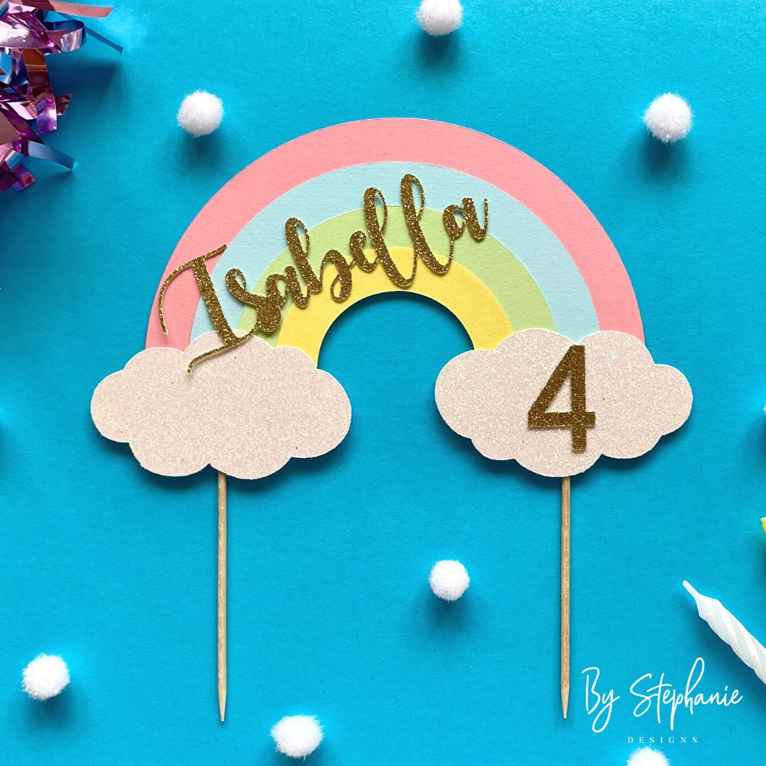 byStephanieUK's tweet photo. Personalised Rainbow Cake Topper just launched over on my Etsy Shop 🌈🎉🥳 https://t.co/ijv4ysFnsj #cake #etsyshop #FridayMotivation #rainbow #shopsmall #SmallBizFridayUK https://t.co/8XXOJJa5Ll