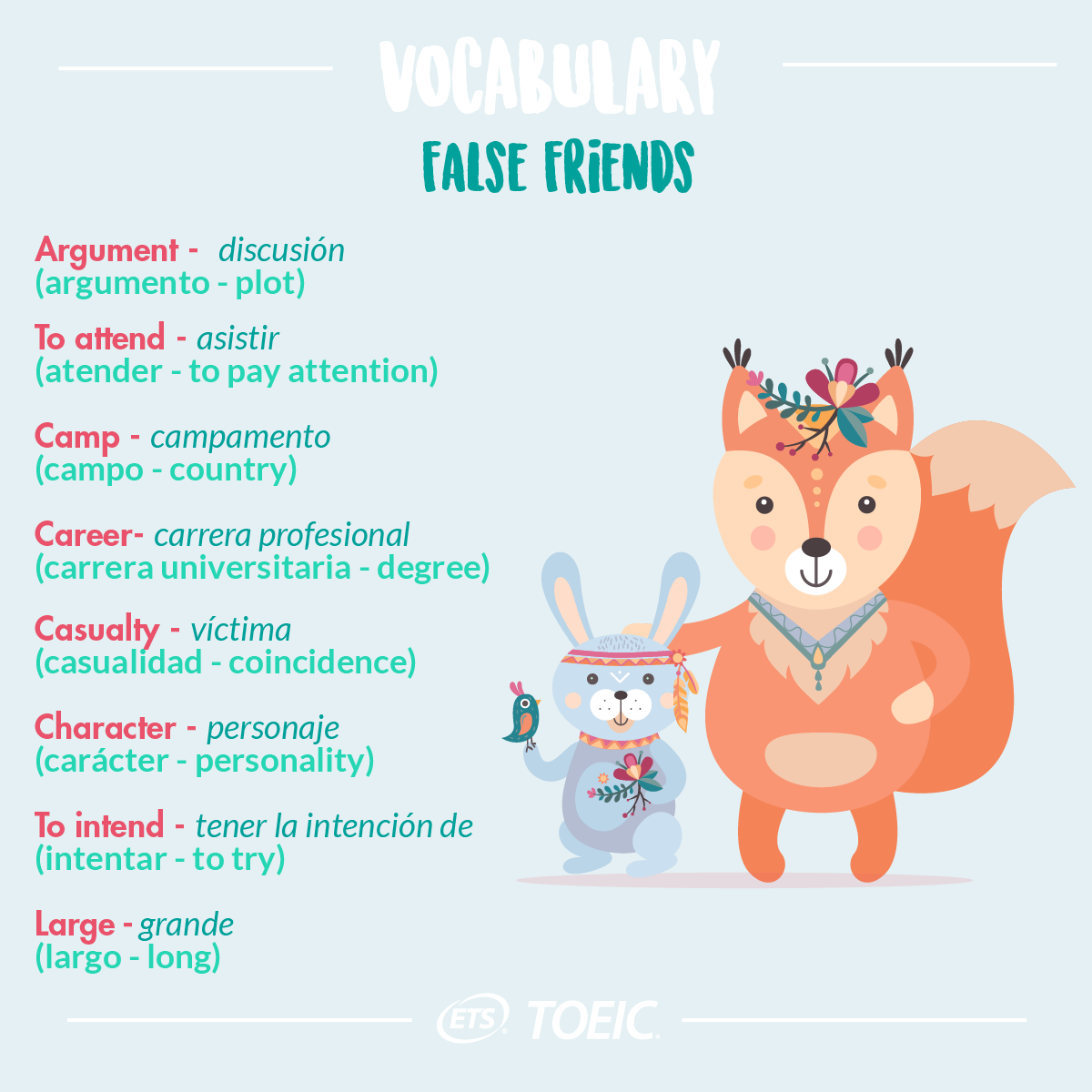 Uleidiomas's tweet photo. Falsos amigos 🇬🇧🇪🇸
#TOEIC
📆Próxima convocatoria: 17/06/2021
📝 https://t.co/FebC5KZZsn
#Uleidiomas #idiomas #LearnEnglish #Unileon #inglés🇬🇧🇺🇸 #Capman #english #aprendering #englishclass #englishfun #LeónEsp 🦁 https://t.co/YVpt0HG8ew