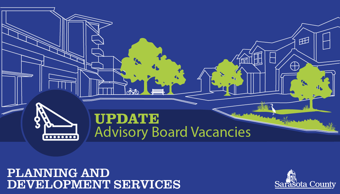 Are you a resident of Sarasota County with a background in land use, planning, zoning, and an interest in your county? If so, Planning Commission has two vacancies available August 1. Visit loom.ly/cG629Ws for qualifications. Deadline is June 28. #SRQCountyPDS