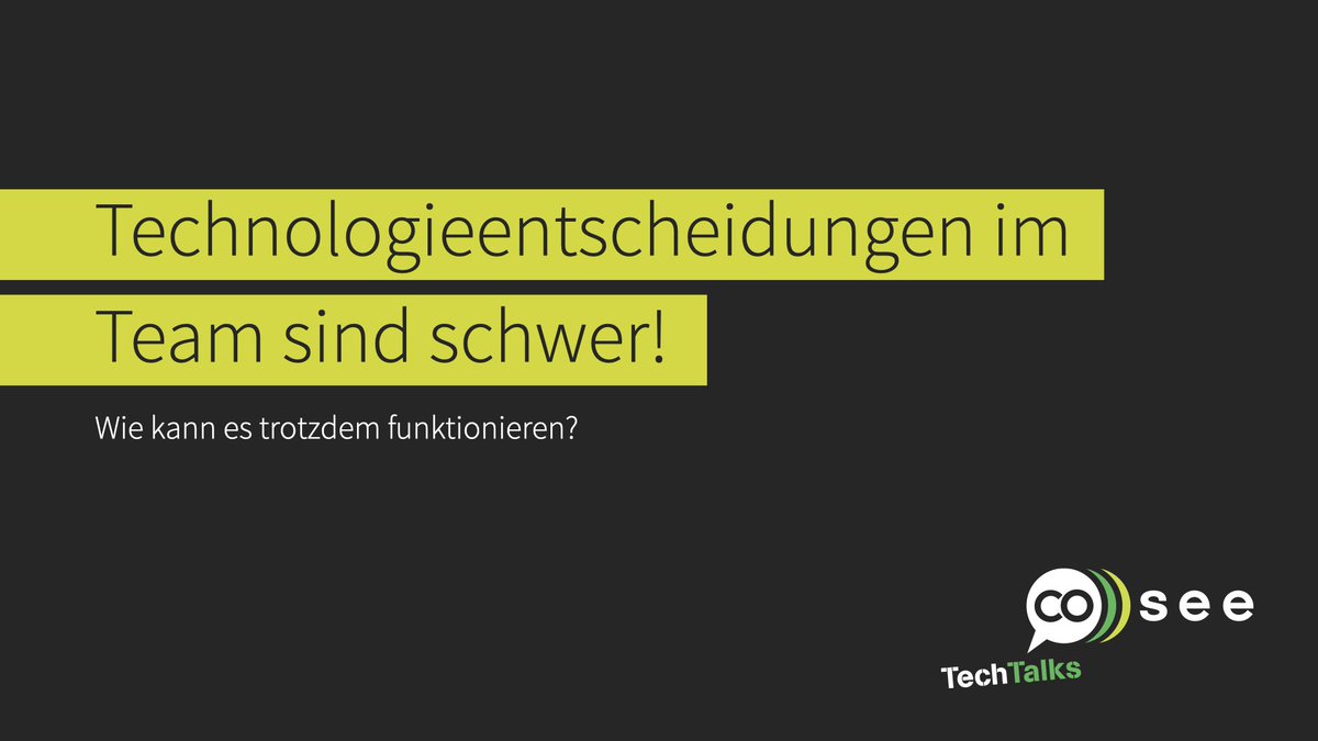 onkelkodi's tweet image. Technologieentscheidung im Team sind schwer! Trotzdem kann es gelingen! Wie wir es bei @coseeaner machen, habe ich gestern bei den #coseeTechTalks gezeigt. Die Folien findet ihr unter bit.ly/3bZTmFH #Agile #SelfOrganization
