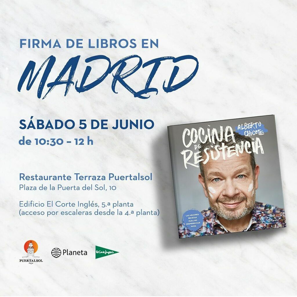 albertochicote's tweet photo. Os espero a todos los que queráis acercaros!!! 
El 5 de Junio, en @puertalsol , de 10:30 a 12:00. https://t.co/anoeleh0XS