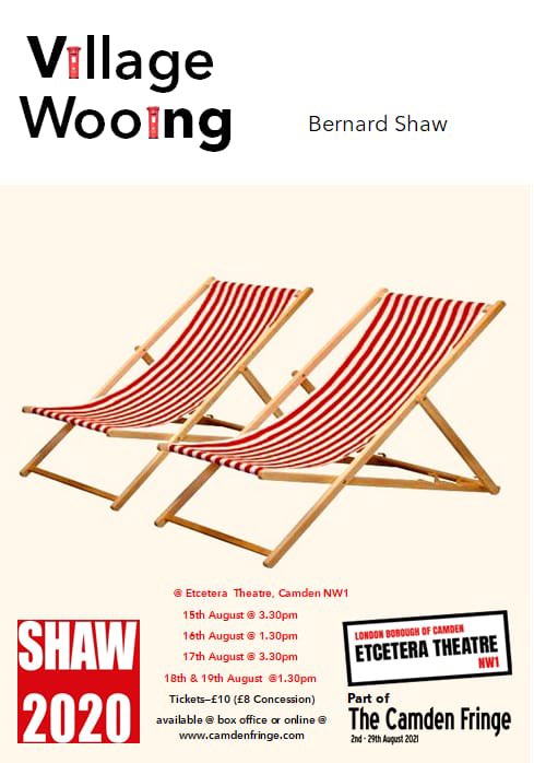 So excited to performing this summer! Right, where’s my deckchair so I can learn lines in the sunshine* 
#VillageWooing by #GBS Tickets are on sale now for our <a href="/EtceteraTheatre/">Etcetera Theatre</a> run. camden.ssboxoffice.com/events/village… *Bleak grey light.
