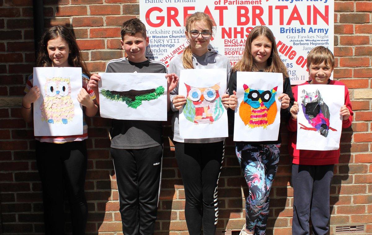 FleetWoodLane's tweet photo. Owls are extremely proud of their artwork. They have been working on their collages for the past two weeks, in PPA time. #FleetWoodclassLane #OwlsClass https://t.co/gTM02WRAIP