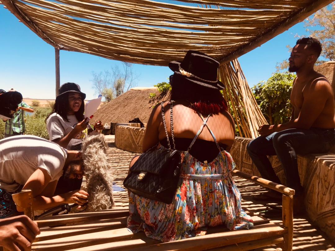 HilmaSheehama's tweet photo. Behind the scenes from our latest film kegumbo Okegumbo. Check it out on @showmaxonline it’s been a plessure working with my team @riejhaat07 @shonangava you guys brought it to life and put my imagination on screen. 🌟🥂@multichoicetalentfactory @dstvnamibia @GOtvNamibia https://t.co/G1VErD5iLZ