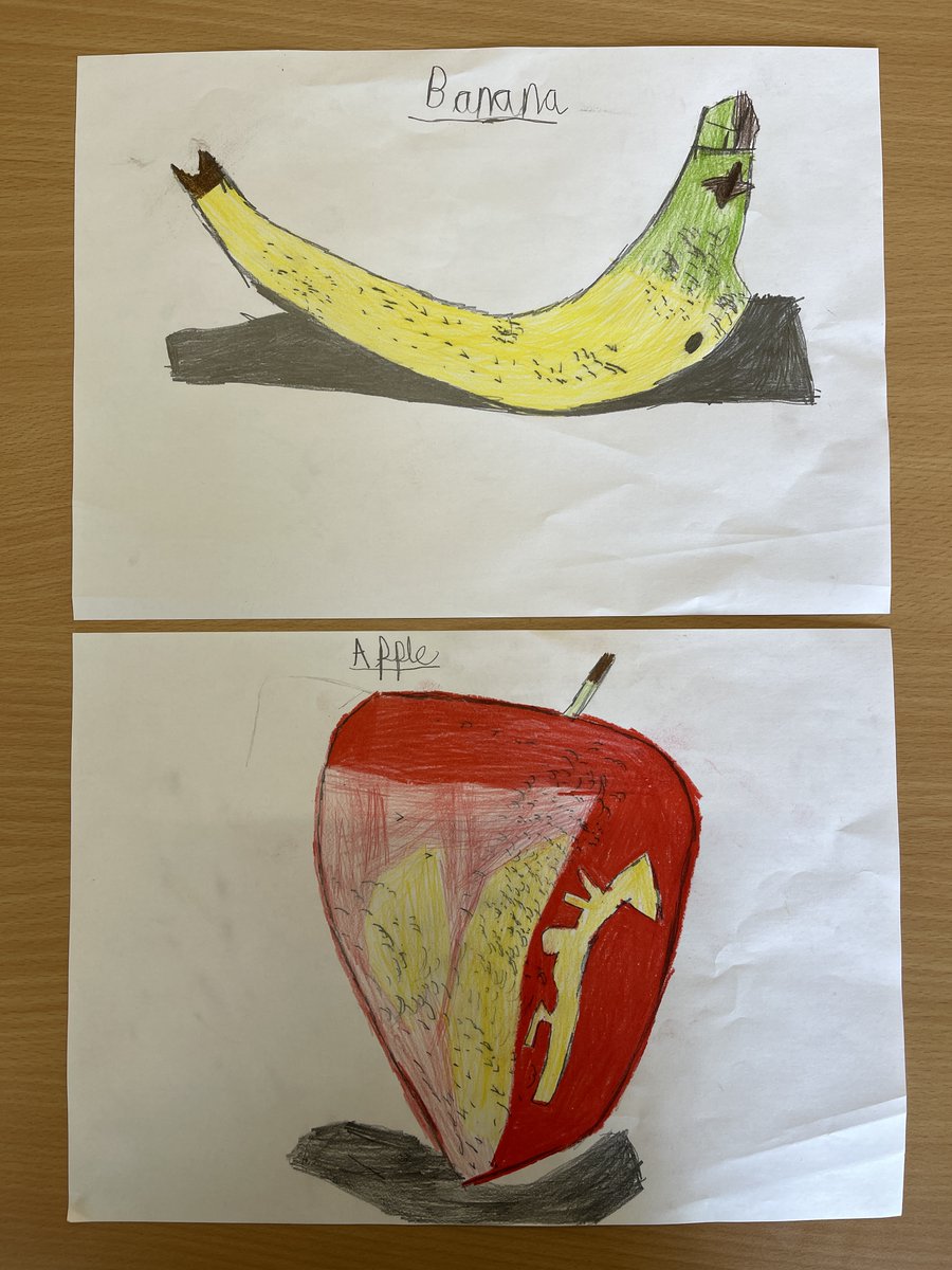 Tor_View_School's tweet photo. 3B have been exploring natural forms in art. We looked closely at fruit, identifying the differences in shape, texture and colour & used our fine art skills to accurately draw them. #EduArtsFest #art #TorView https://t.co/tsJ7UBRJIF
