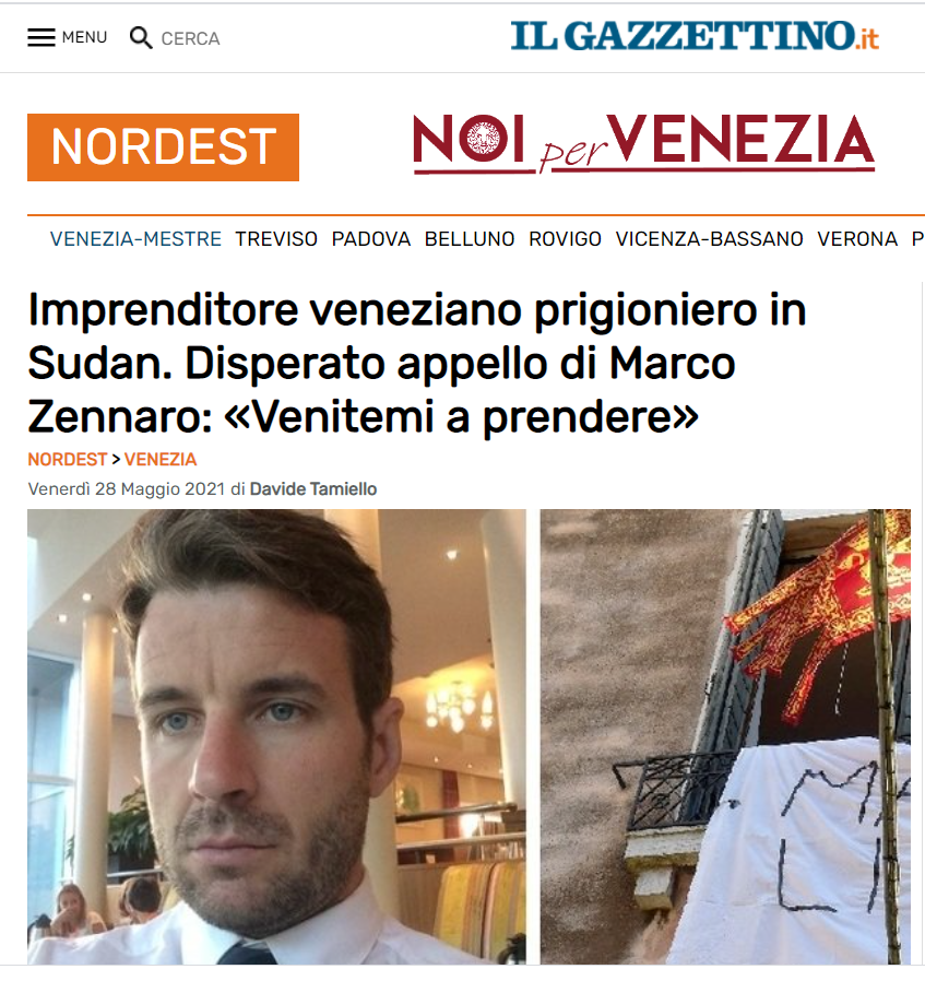 NoiVenezia's tweet photo. Vicini a Marco Zennaro e alla sua famiglia con l'auspicio che chi deve intervenire intervenga in tempi rapidi, vogliamo Marco a casa riunito alla sua famiglia.
#noipervenezia https://t.co/e8QFDL1KGd