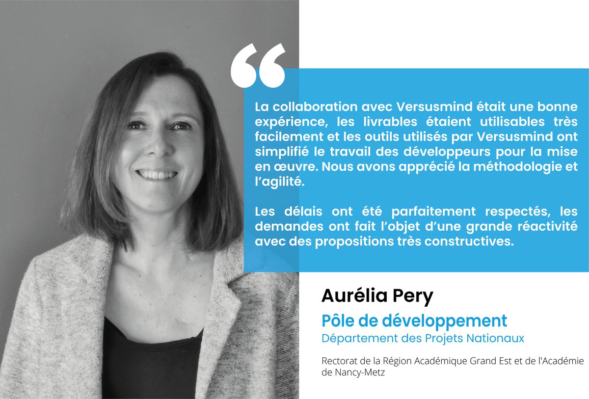 Aurélia Pery revient sur la collaboration du rectorat de l’Académie Nancy-Metz avec le pôle UX/UI de #Versusmind. Merci pour ce témoignage🙂
👉Découvrez toutes nos réalisations et projets sur lnkd.in/dk8aCup

#uxdesign #education #lorraine #academienancymetz #grandest