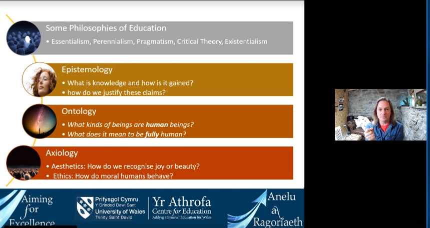 Education isn't schooling. School is our best attempt to create an environment where education can happen, but it is a fundamentally political, social and cultural process. You will improve your pedagogy by thinking philosophically  -  #AaR21AfE