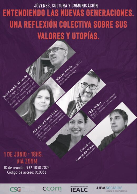 INFOElecciones_'s tweet photo. Jóvenes, Cultura y Comunicación. Entendiendo las nuevas generaciones (1 de junio) https://t.co/7k2pSEByTg https://t.co/nNghDRpzwU