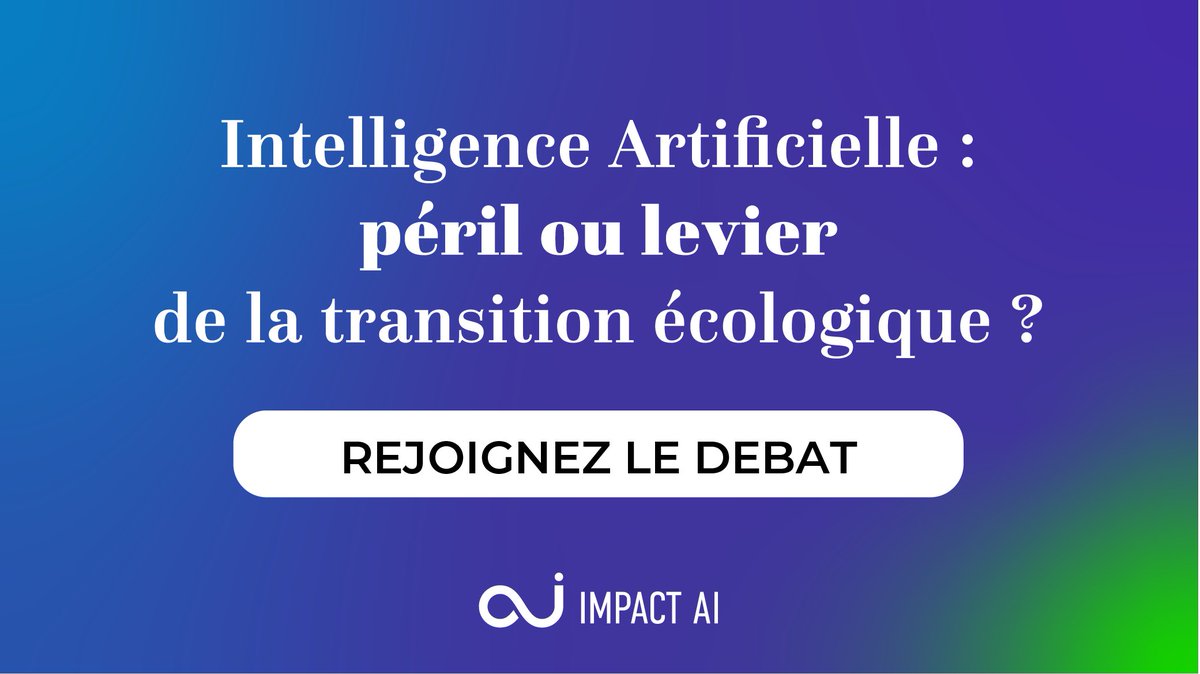 📢 A LIRE 🗞️
De mai à juillet, Impact AI lance une série spéciale d’articles dédiée à l’#AI for #Green

6 mois de travail avec une quinzaine d’organisations pour définir l'AI for Green et recenser les bonnes pratiques.

Découvrez l'article #1 ici 👉 impact-ai.fr/fr/2021/05/28/…