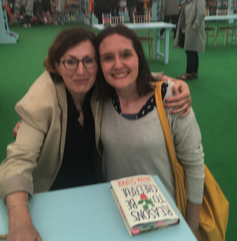 KateSpenBen's tweet photo. My all-time favourite Hay memory! Meeting @ninastibbe https://t.co/TMrW7V7sQF