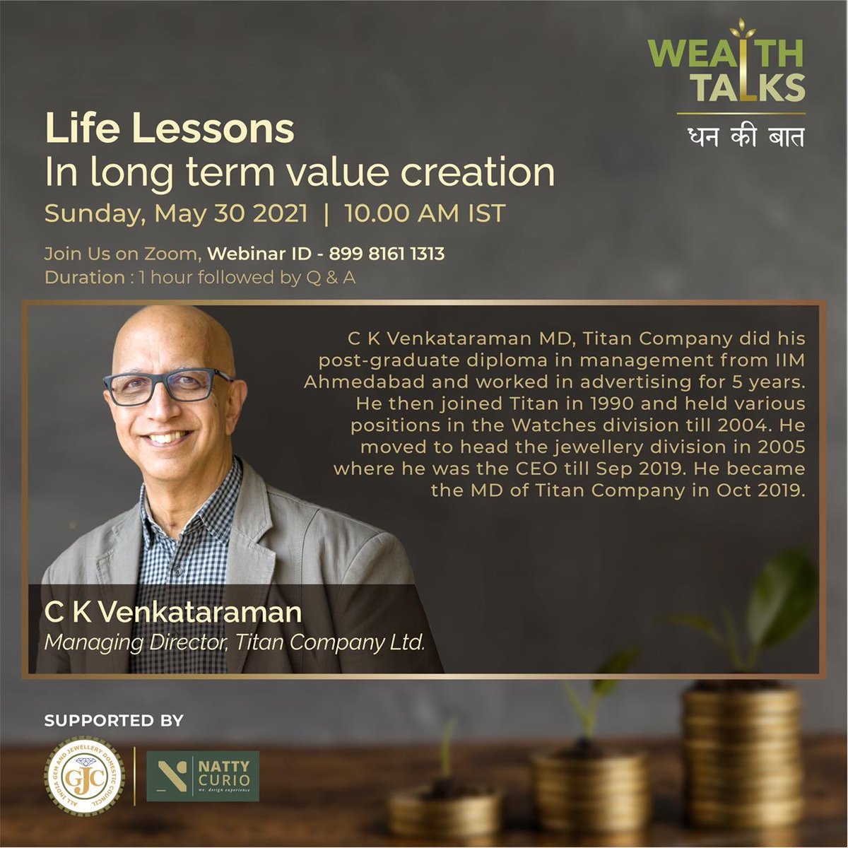 anilpra25374197's tweet photo. We are humbled by the  overwhelming response to Wealth Talks. You can now join the session by  registering on Zoom or on Facebook  as we go live : The links are shared below 1. FB : https://t.co/Ndgggxkfy0 2. Zoom : https://t.co/F3C43zB6rD https://t.co/hxV7RfeflA