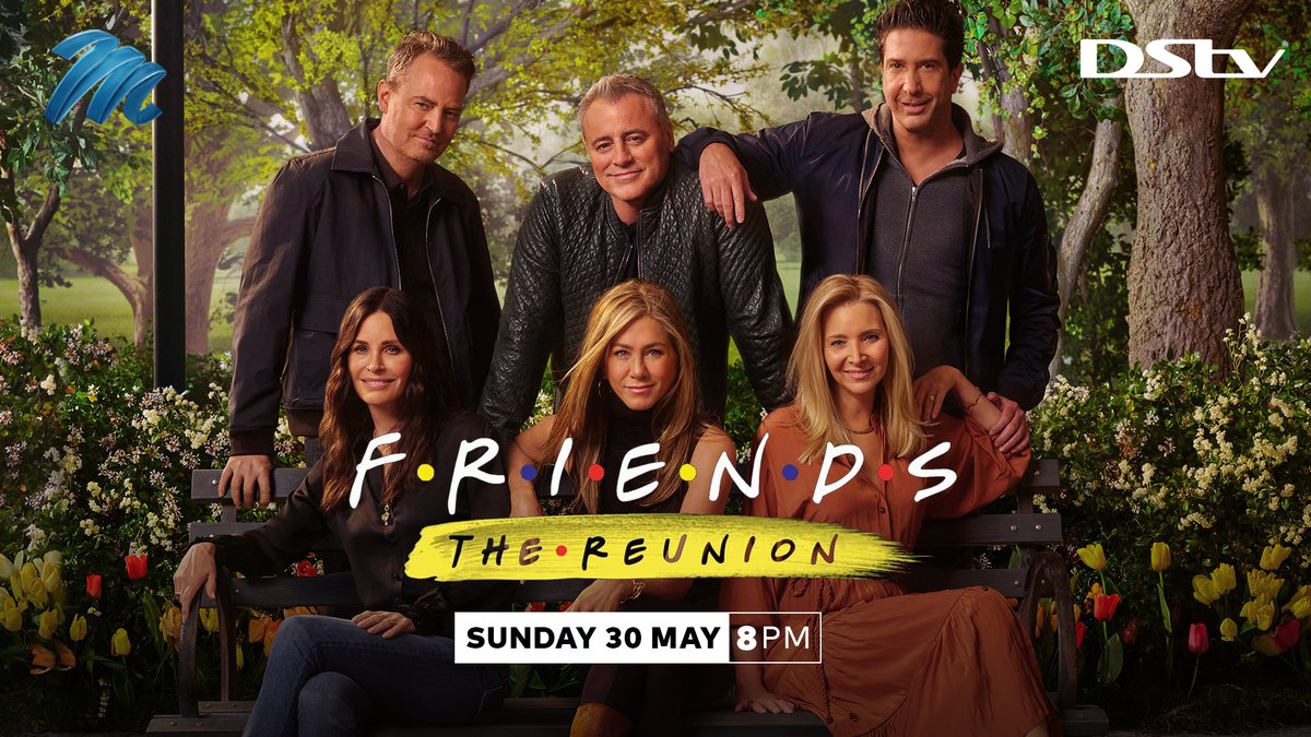 TvMzansi's tweet photo. TV: @DStv brings you the much-awaited broadcast of ‘Friends: The Reunion' 

This special episode will premiere on @MNet 101 this Sunday 30 May at 20:00 and will also be available on the streaming platform @ShowmaxOnline from Monday 31 May #FriendsFriday #FriendsReunion https://t.co/0EXZ8IxWz7
