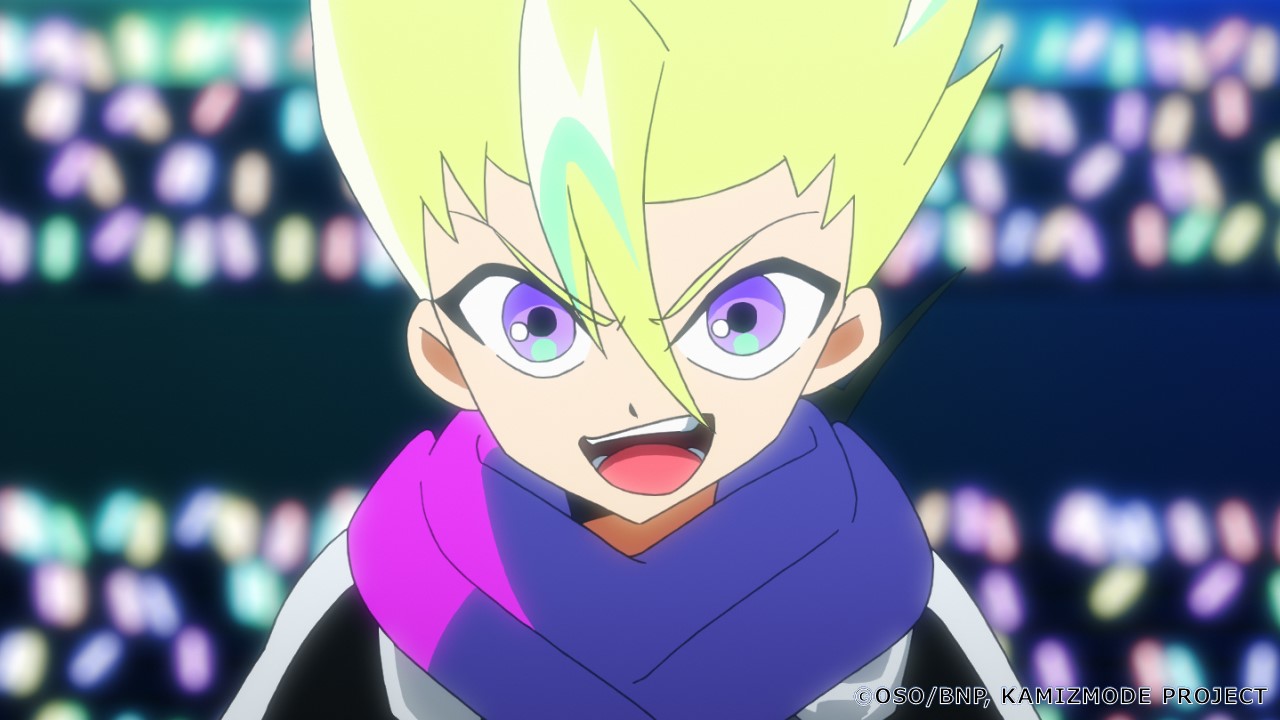 最響カミズモード 公式 放送情報 このあと7 30 キッズステーションで アニメ カミズモード 第24話が放送 第702回カミズモウ大会グランドチャンピオンシップ いよいよ始まる決勝戦 チームダイvsチームライト 優勝して剛金杯を授かり 横綱の