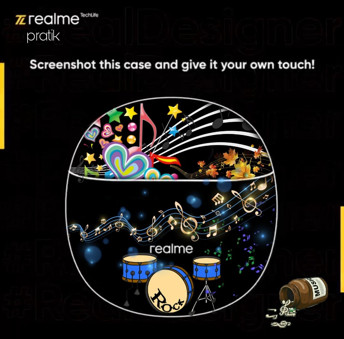 YoursPratik_'s tweet photo. @realmeTechLife Music is medicine for the soul.
🎼🎼🎼🎼🎼🎼🎼🎼🎼🎼🎼
I would love to be known as the #RealDesigner.
#realmeBudsAir2
@realmeTechLife https://t.co/5s4fE6eHN6