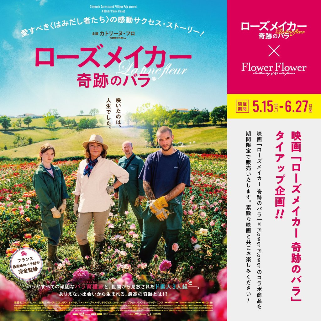 sapporo_flower's tweet photo. 映画「ローズメイカー 奇跡のバラ」タイアップ企画！🌹🌹🌹

 本日から上映しております！

北海道は札幌ステラプレイス7Fの札幌シネマフロンティアで上映されています🌹

ご覧になられた方はコラボ商品もぜひ😉

笑って、泣いて、希望の花が咲く
素敵な映画と共にお楽しみください🌹 https://t.co/rksbXLZ6Bs