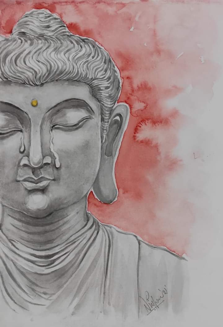 nirjhar_art's tweet photo. Title:Anguish.
Buddha purnima to all
Work on paper
#painting #cry #love #pain #buddhajayanti #art #peace #BuddhaPurnima2021 #BuddhaJayanti #बुद्ध_पूर्णिमा #nirjhar https://t.co/geDkBRRQj2
