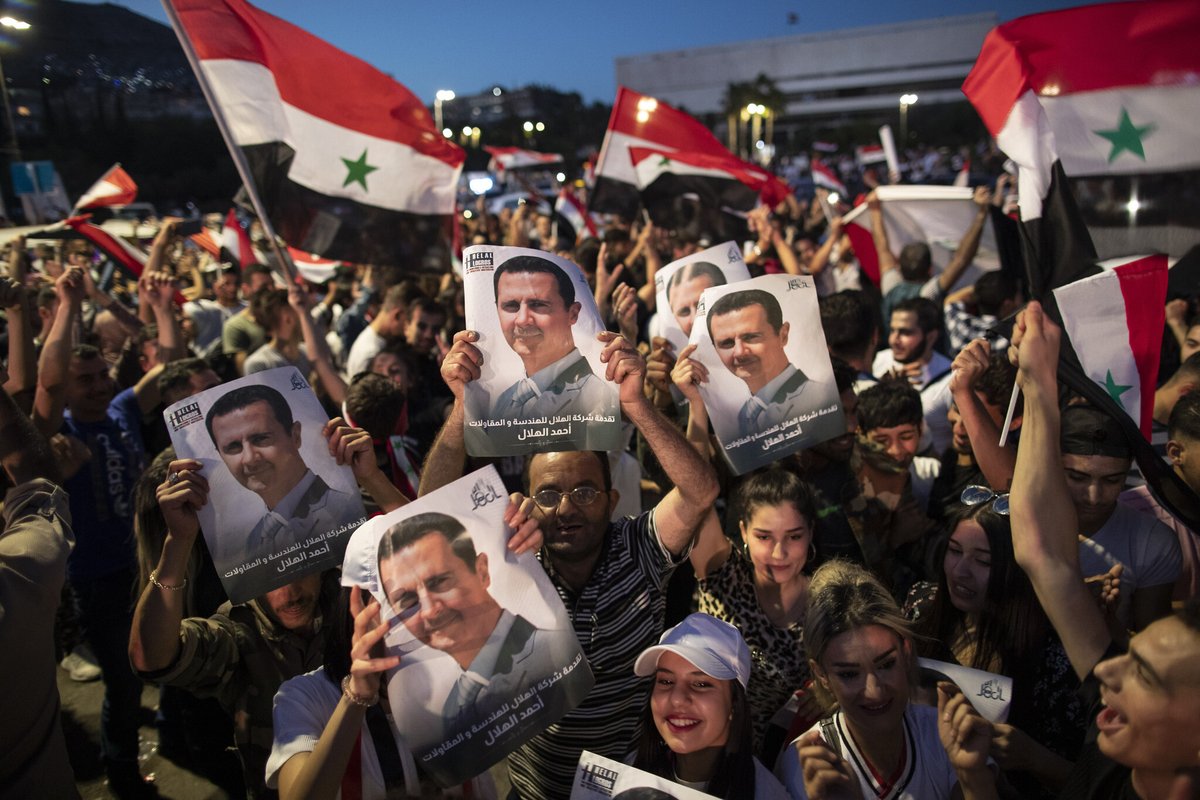 TehranTimes79's tweet photo. #SyrianPresidentialElections2021 ends with Bashar al-Assad winning a 4th term presidency with 95.1 of the votes.
#Syria #syrianelection https://t.co/zLrIeUXSMn