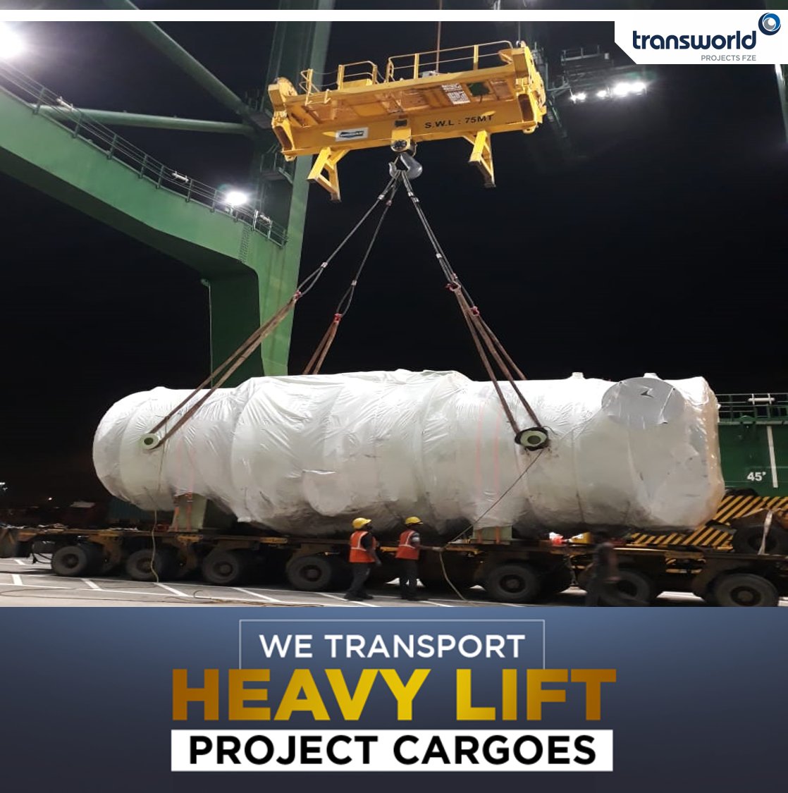 TransworldTweet's tweet photo. Reliable, personalized and high quality multi-modal transport solutions for your heavy lift project cargoes are our core strengths. 
Know more: https://t.co/a1wG6pfcw5 #TransworldGroup #TransworldProjectsFZE #Shipping #Transportation #HeavyLift #ProjectCargo https://t.co/l9n6aRiNfI