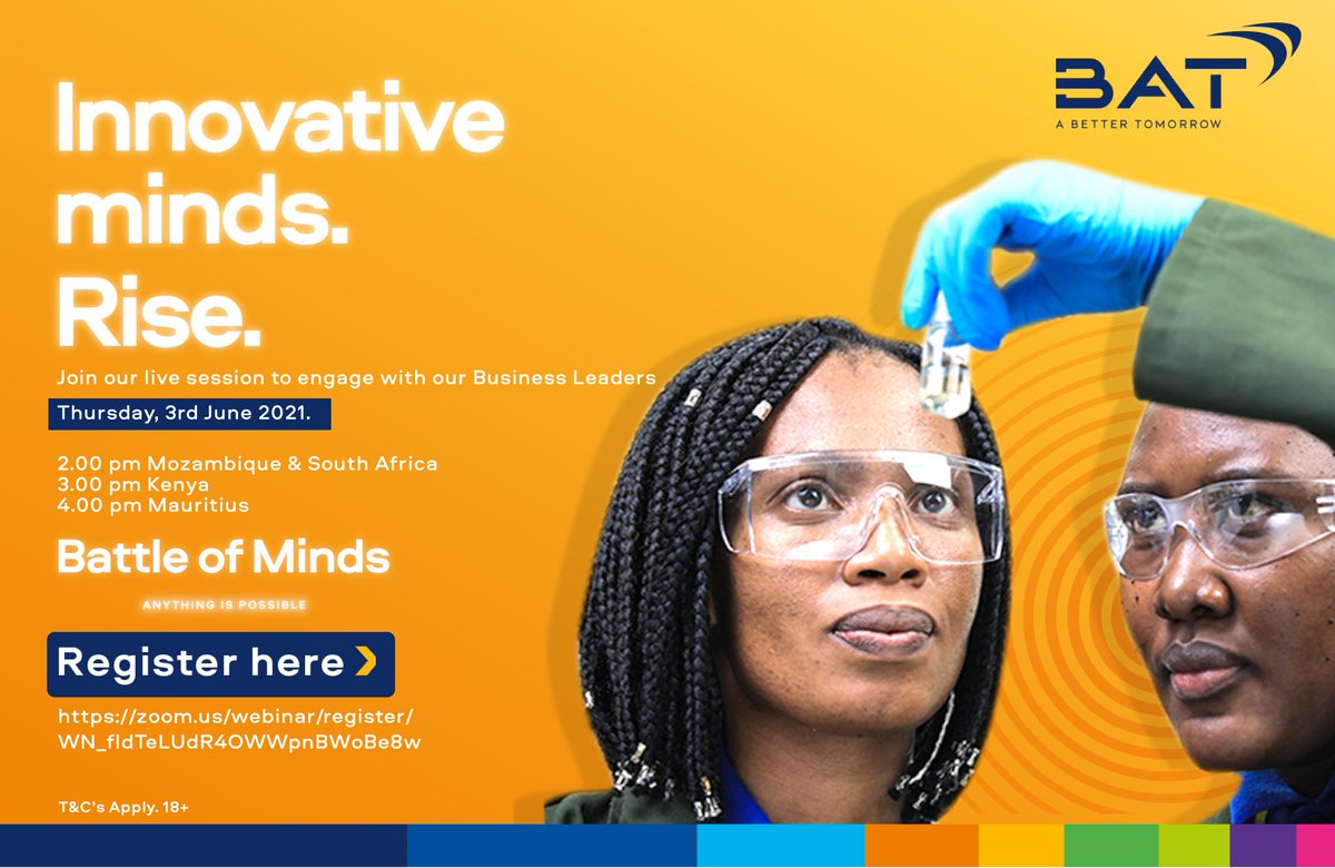 enactusKU_'s tweet photo. To our teams participating in this #BringYourDifference #BOM2021 by @BatKenya we wish you good luck. Remember to attend this meeting
@EnactusKenya @EricBakuli_ @gachuki_mwangi @mwangi_kamunyu @NjoreRuth
#WeAllWin https://t.co/VM2t43WDpd