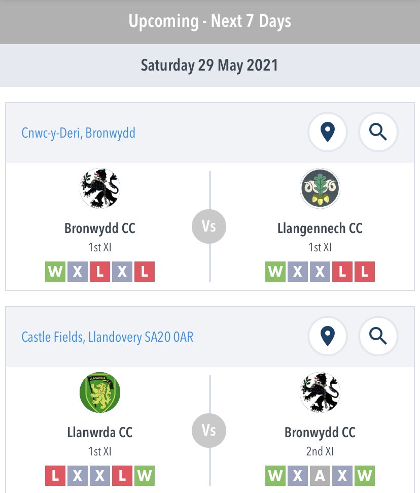 Senior fixtures this Saturday. 

1st host <a href="/llangennechcc/">Llangennech CC</a> &amp; the 2nd XI travel to <a href="/ClubLlanwrda/">Llanwrda Cricket Club</a> 

🏏🔵🏏